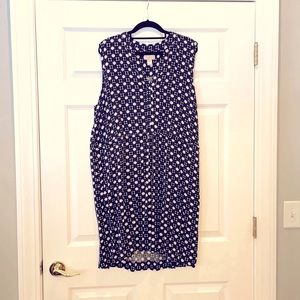 Anne Taylor LOFT sleeveless geometric dress